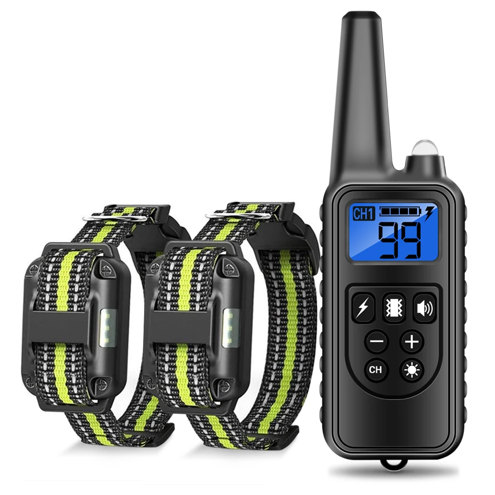 petsmart dog collars	 800m Electric Dog Training Collar Waterproof Rechargeable Remote Control Pet with LCD Display for All Size Shock Vibration Sound dog chain collar Dog Collars