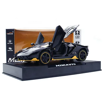 

Original packaging 1:32 Alloy Diecast Model Vehicles Car Sound Light Pull Back Car Toy Scale Model Cars Toys Children Gift