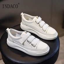 Белые кроссовки кожаные белые туфли женские белые туфли 4 см