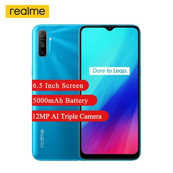 

Realme C3 Smartphone 3GB RAM 32GB/64GB ROM Helio G70 Octa Core 6.5" Mini-drop Fullscreen 12MP Camera 5000mAh Mobile Phone