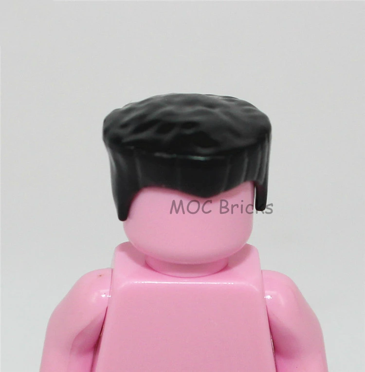 10 шт./лот кубики Moc DIY фигурки части мужские волосы Мини Аксессуары для кукол развивающие строительные блоки игрушки для детей рождественские подарки - Цвет: 1001A