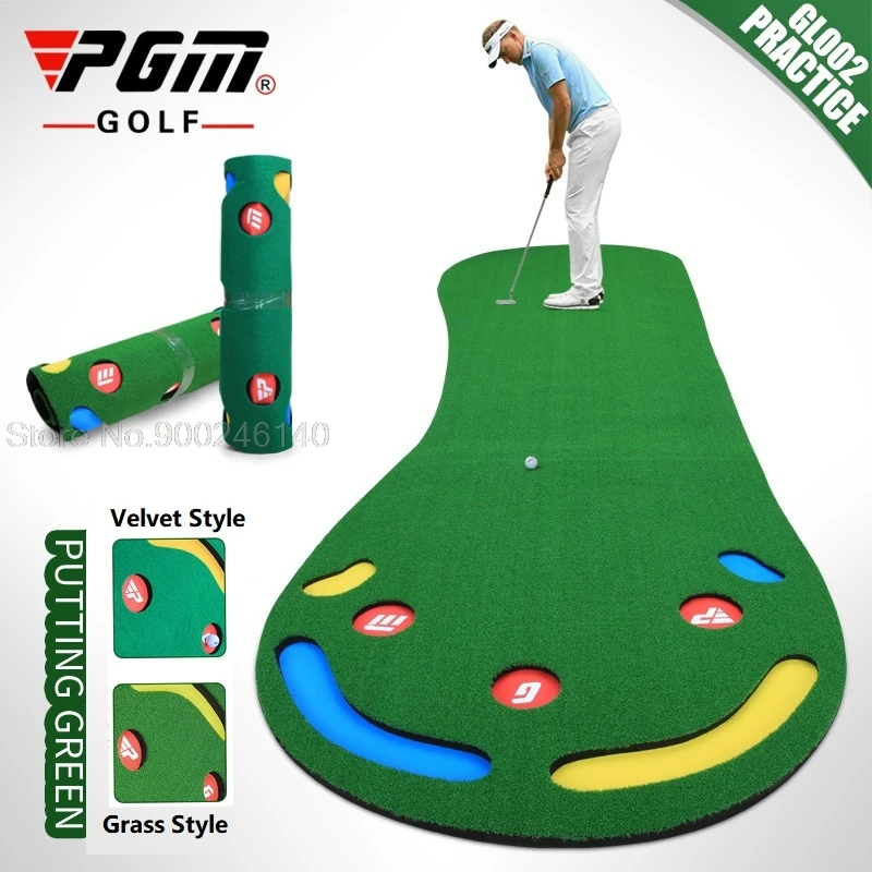 PGM Golf Green Home Golf Putting Mats Golf Carpet Putting Mat Thick Smooth Practice Blanket For