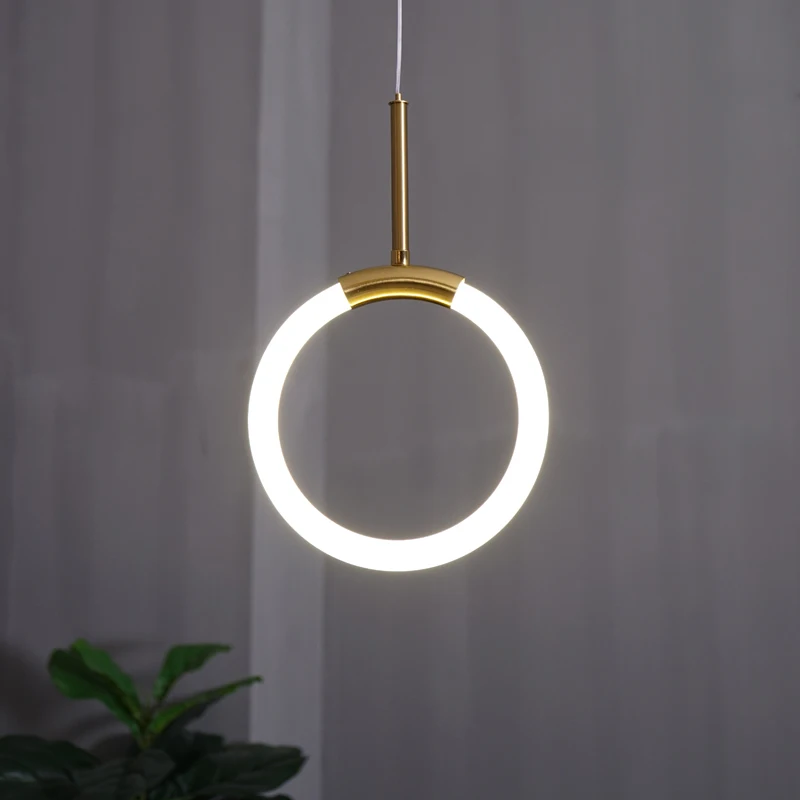 

Modern Golden LED Pendant Lamp for Living Room Bedroom Bedside Nordic Minimalist Luster Long Line Hanging Light Home Decoration