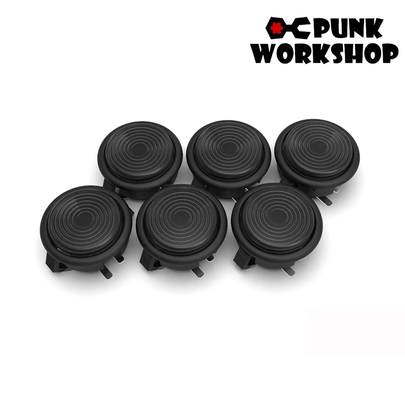 Arcade Punk Workshop 30mm Mechanical Buttons PushButton with Kailh BOX Silent Pink Switches Kailh Pro Switches for MAME Hitbox