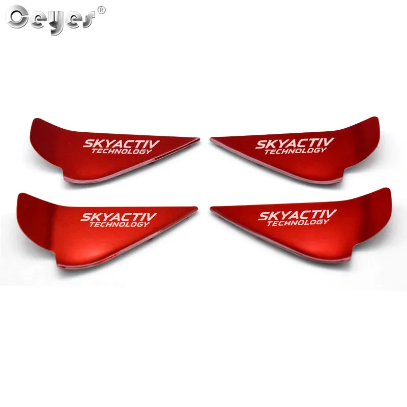 Ceyes Auto Styling Door Handle Wrist Bowl Trim Sticker Case For Mazda Skyactiv Technology CX 5 CX5 CX3 6 Axela Car Accessories - Цвет: Red