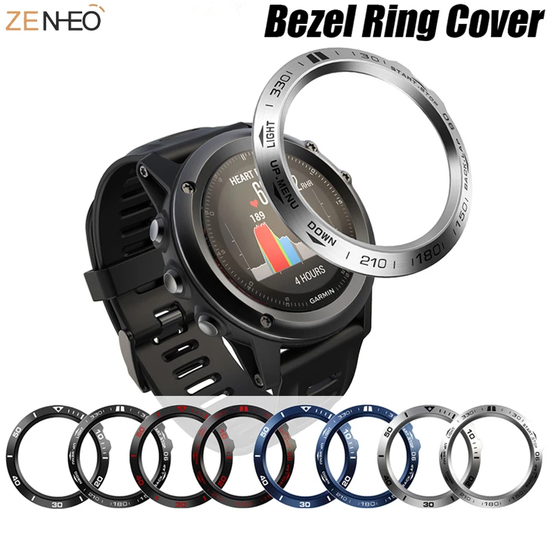 Per Garmin Fenix 3/Fenix 3 Hr Anello Di Protezione Adesivo Antigraffio In Metallo Accessori Smart Watch Per Fenix 3 Anelli Protettivi