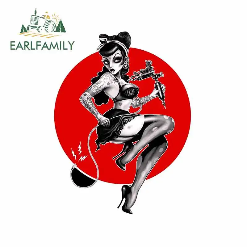 EARLFAMILY 13 см x 10 2 наклейки на ящик для хранения девочек ноутбук автомобиль с тату