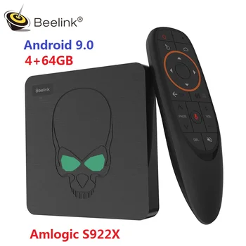 

Beelink GT King TV Box Android 9.0 Amlogic S922X Hexa-core G52 MP6 Graphics 4GB LPDDR4 64GB ROM 5.8G WiFi Bluetooth 4.1 4K 75hz