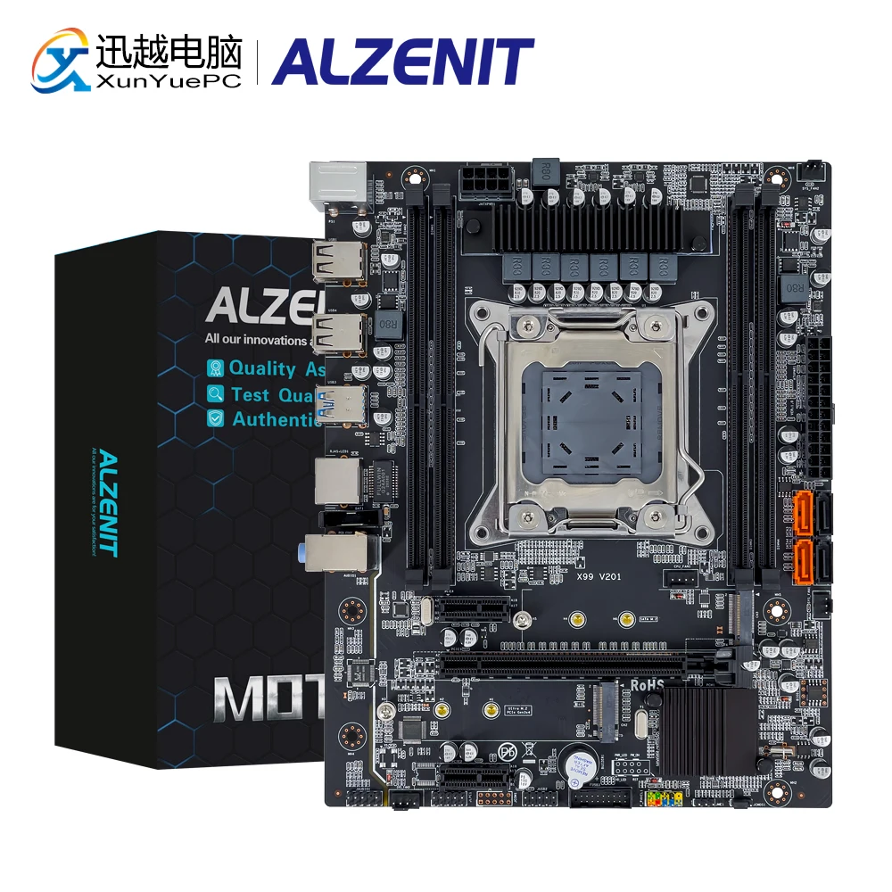 ALZENIT X99M CD5 Материнская плата Intel H81/B85 LGA 2011 3 Xeon E5 ECC REG DDR4 128GB M.2 NVME NGFF USB3.0 M ATX