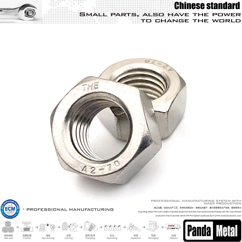 (THE) Шестигранная гайка из нержавеющей стали 304/316 GB6170 китайская стандартная A2A4