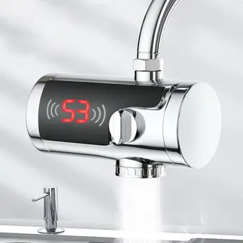 

Bathroom Electric Cold Heating Faucet Digital Instantaneous Water Heater Tap Multiple Protection Household Fixture