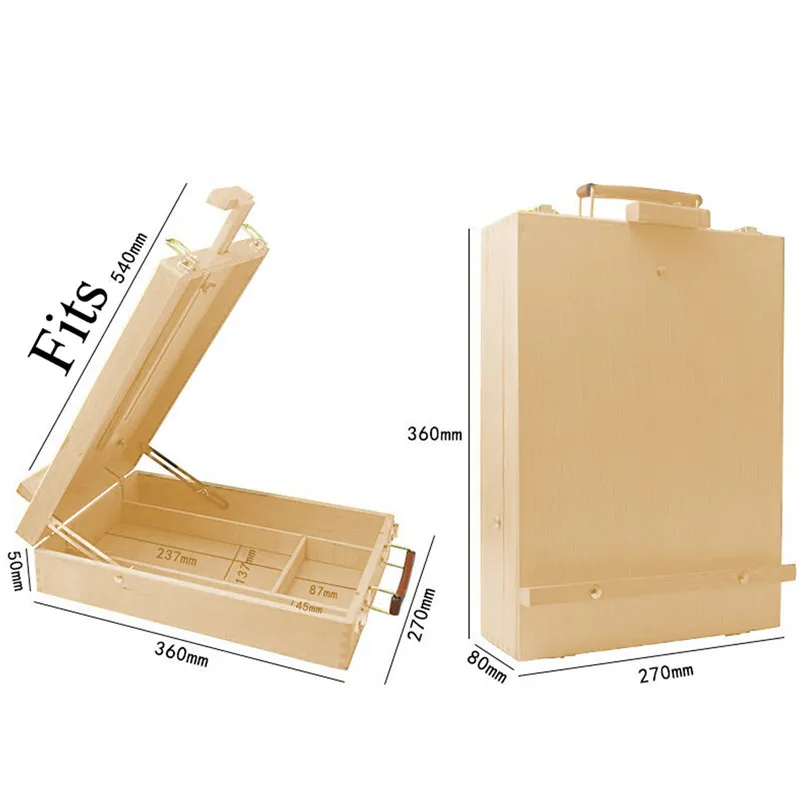 Billig Staffelei Multifunktionale Malerei Künstler Staffelei Kunst Zeichnung Malen Liefern Holz Tisch Versenkbare Box Bord Hardware Kunst Liefert