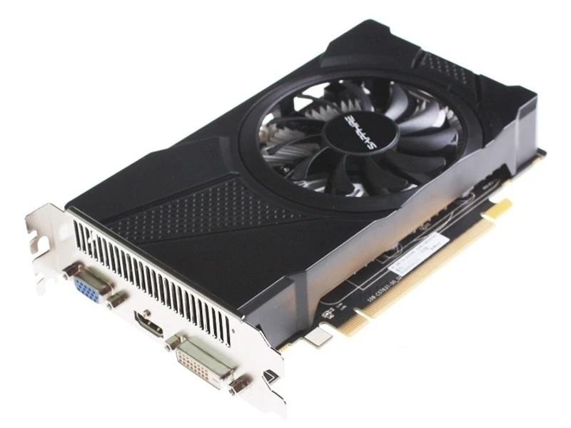 SAPPHIRE R7 350 2GB Graphics Card For AMD Radeon R7 Series R7-350 2G GDDR5 R5230 HDMI VGA Video Cards PC Gaming Map 128bit Used display card for pc