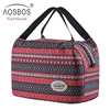 Aosbos Fashion Portable Insulated Canvas Lunch Bag 2022 Thermal Food Picnic Lunch Bags for Women Kids Men Cooler Lunch Box Bag ► Photo 1/6