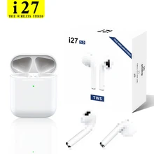 Новые i27 TWS беспроводные наушники 1:1 Bliuetooth наушники, всплывающие наушники, 1:1 наушники с сенсорным управлением для Xiaomi iphone Phone