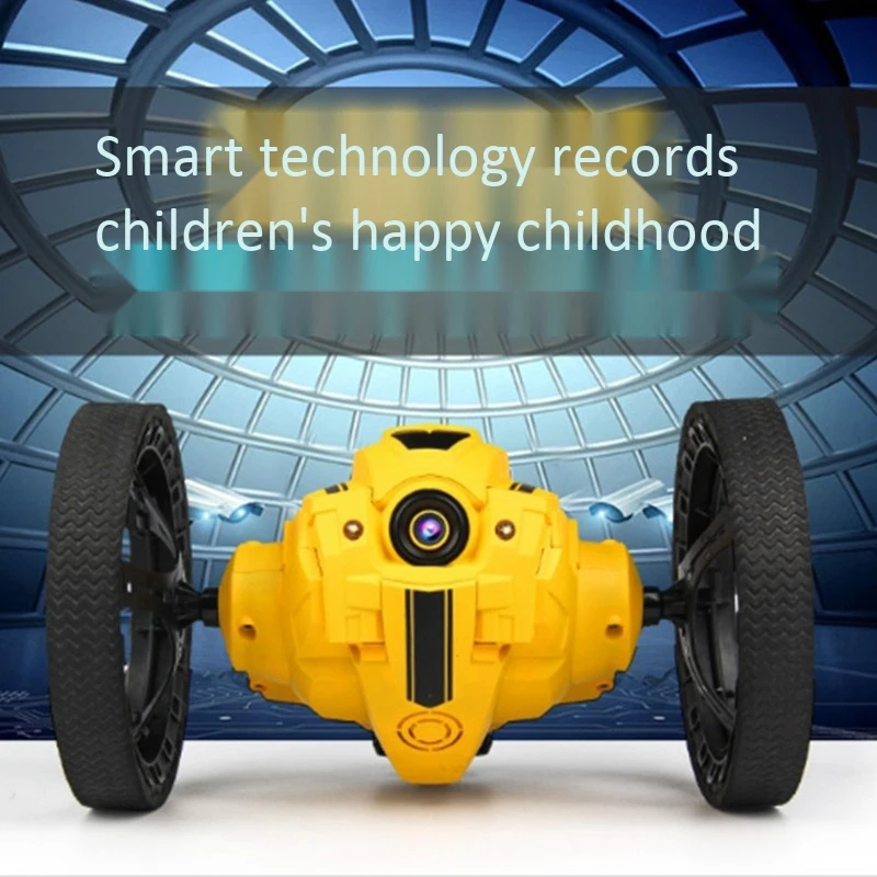 RC прыжки отказов автомобиля 2,4G прыжки автомобиля с Беспроводной WI-FI Камера 2.0Mp гибкими колесами вращение светодиодный ночной Светильник RC автомобиль робота