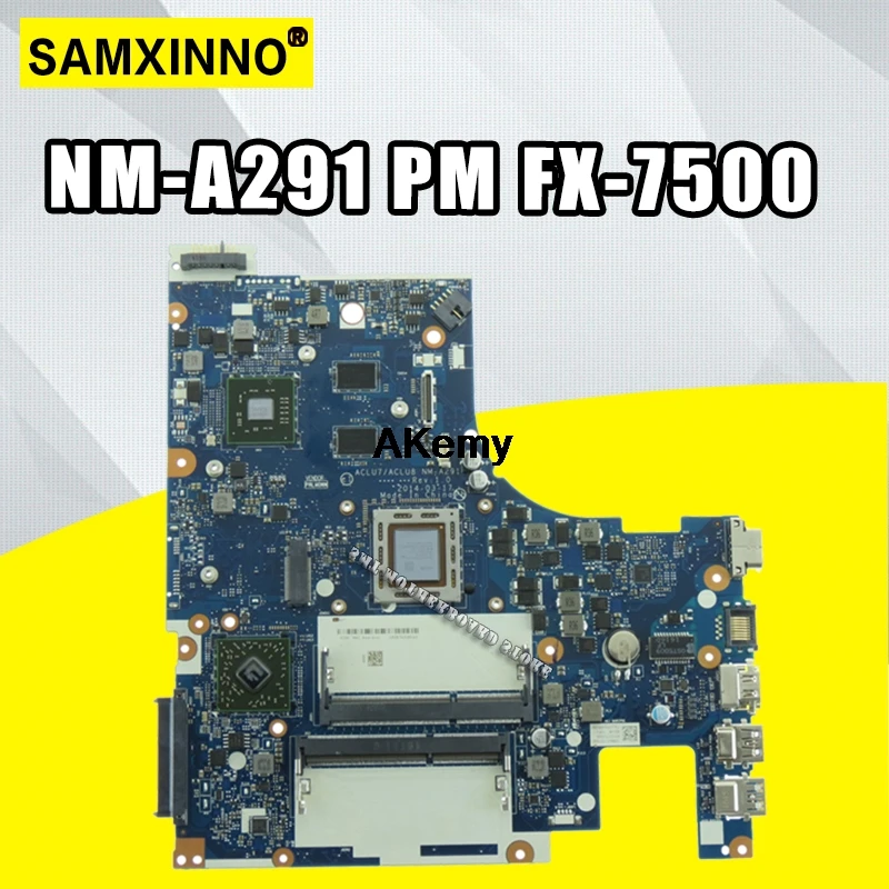 Z50-75 материнская плата для lenovo G50-75M G50-75 ACLU7/ACLU8 NM-A291 Rev1.0 с FX-7500 Процессор Тесты 100% |
