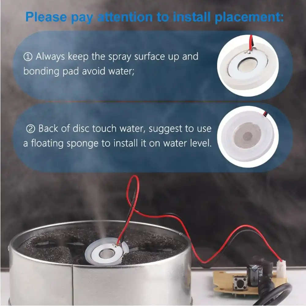 Amazon Com 16mm Ceramic Ultrasonic Mist Maker Replacement Discs Teflon Coated Pond Foggers Garden Outdoor