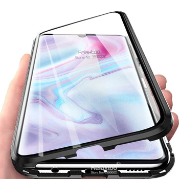 

For xiaomi note 10 case Magnetic Case For xiaomi mi note 10 pro Double Sided tempered glass phone cover xiomi note10 book fundas