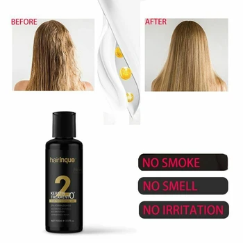 

100ml Hair Conditioner Flexible Fast Powerful Repair Damage Frizzy Keratin Treatment Dry Maintenance No Smell Irritation Salon