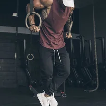 Muscle Kid Brother, стиль, для мужчин, чистый хлопок, для бега, спортивный, Повседневный, дышащий, эластичный, для фитнеса, разноцветный жилет