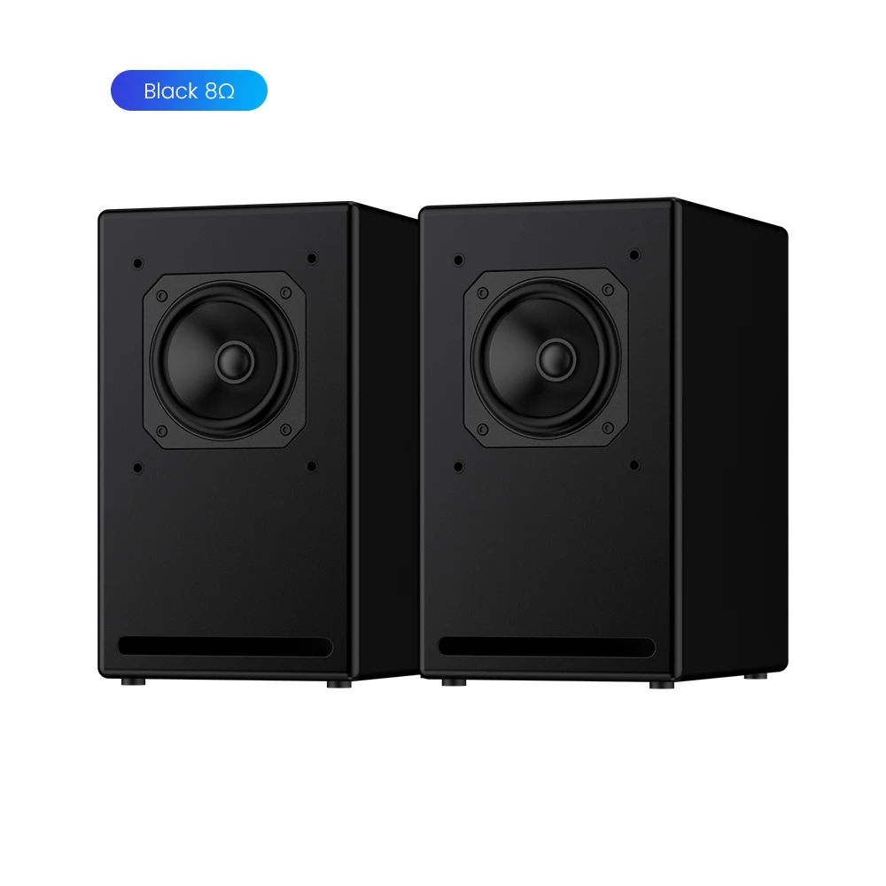 Black 8 Ohm Speaker AIYIMA 2 шт аудио портативный Полнодиапазонный динамик s DIY настольный компьютер звук музыка стерео динамик для домашнего кинотеатра Lound Динамик - Цвет: Black 8 Ohm Speaker