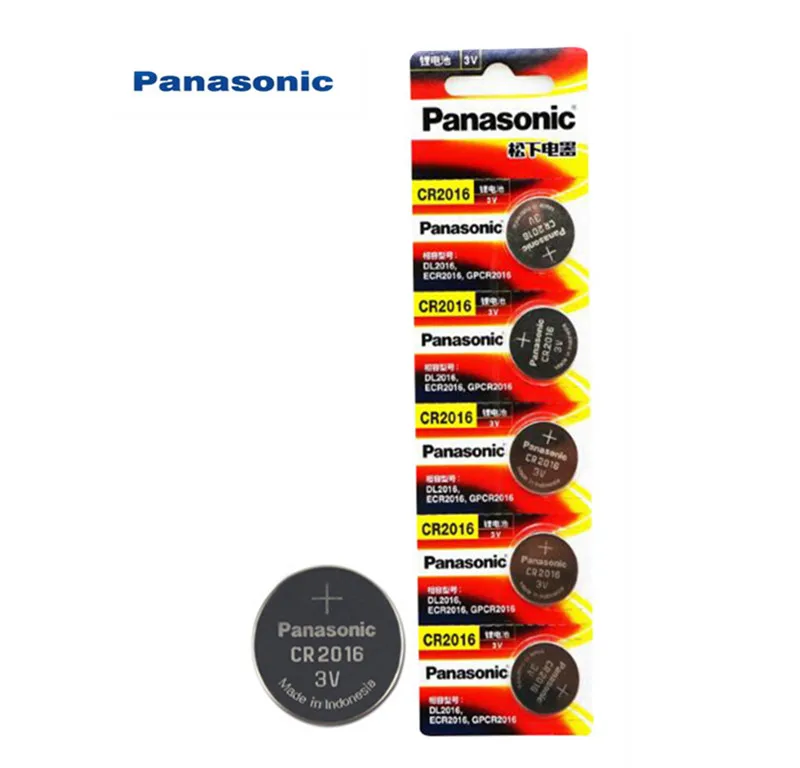 

5PCS Original Panasonic Top Quality Lithium Battery 3V cr2016 Button Battery Watch Coin Batteries cr 2016 DL2016 ECR2016