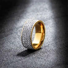 BFH модное циркониевое свадебное кольцо из нержавеющей стали s для женщин ювелирное изделие модное обручальное женское кольцо из нержавеющей стали с кристаллами