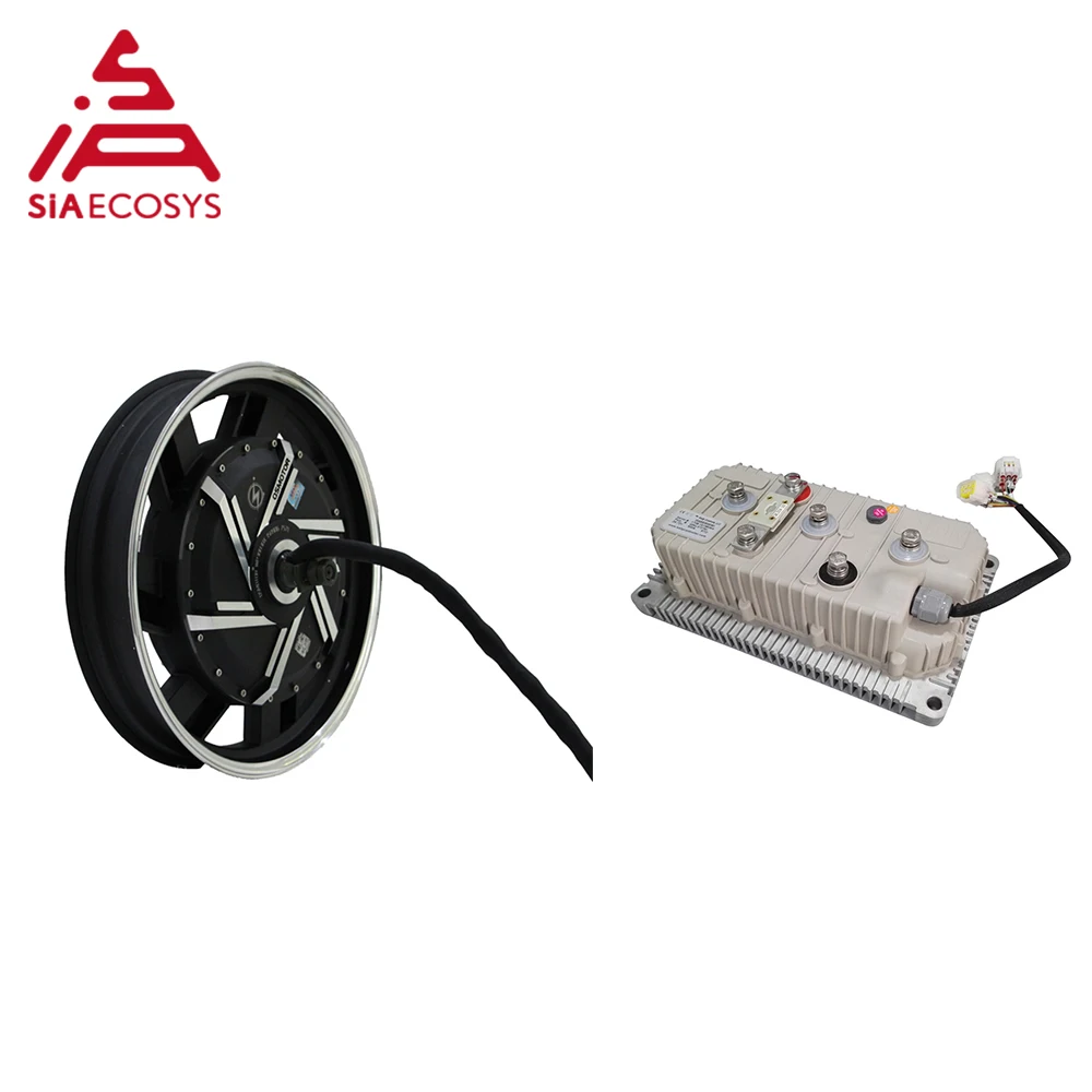 US $1.064.00 QS motor 1735inch 8000W 273 V3 hub motor with KLS7275H controller 110 120KPH in wheel hub motor kits for Electric motorcycle