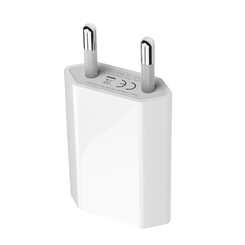 Комплект USB кабель+ зарядное устройство EU для iPhone 11 Pro 5 6S 6 7 8 Plus X XR XS Max SE 1 м usb-кабель для зарядки ЕС-разъем, для поездок настенное зарядное устройство