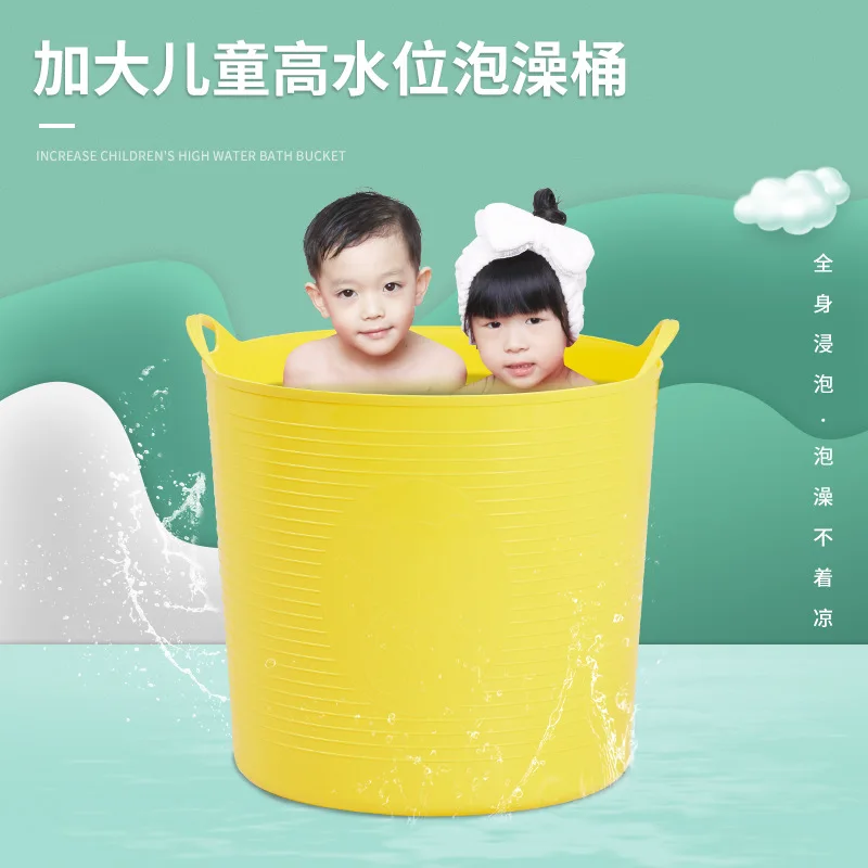 

Large Size Thick Children Bath Bucket Baby Bath Barrel CHILDREN'S Bath Barrel Plastic you yong tong Baby Bathtub Bath Basin