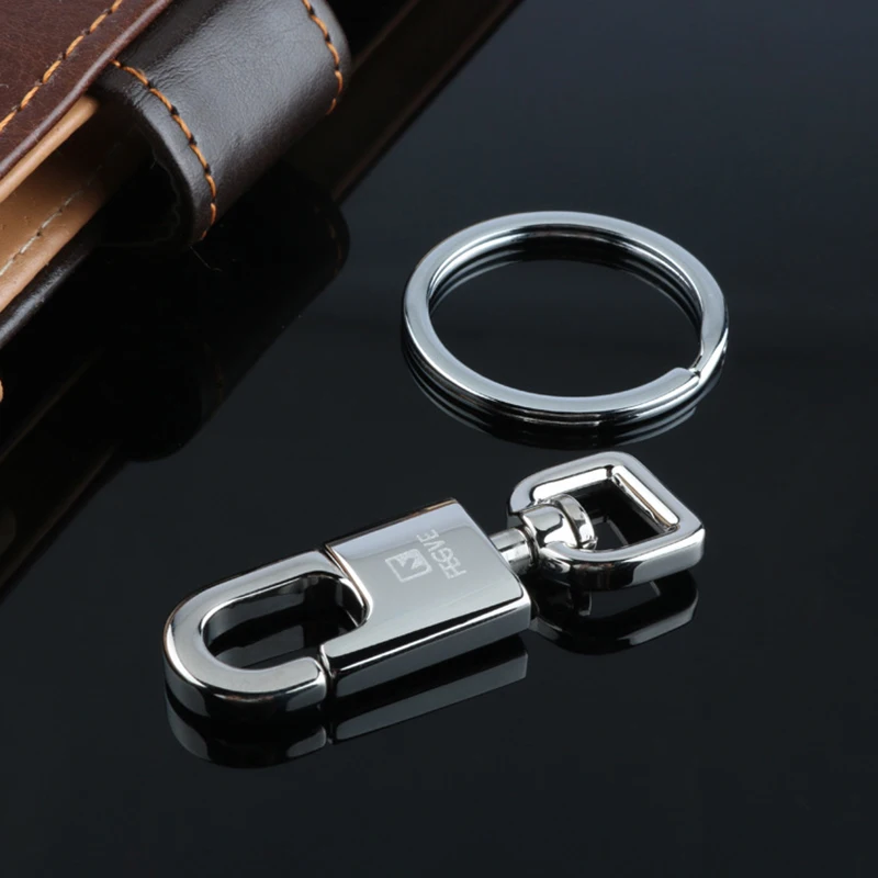 2022 High Quality Men Waist Hanging Car Key Chain Metal Key Ring 316 Stainless Steel Simple Keychain Key Holder Belt Buckles