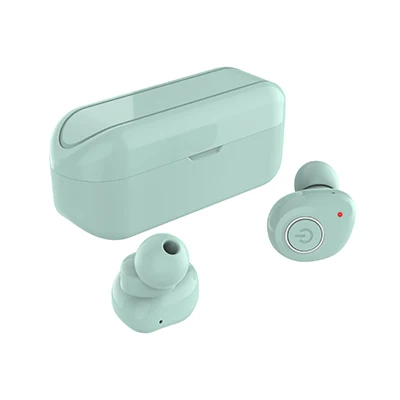 TWS-02 bluetooth 5,0 красочные беспроводные наушники в ухо наушники Беспроводная гарнитура с микрофоном свободные наушники для телефонов - Цвет: Green