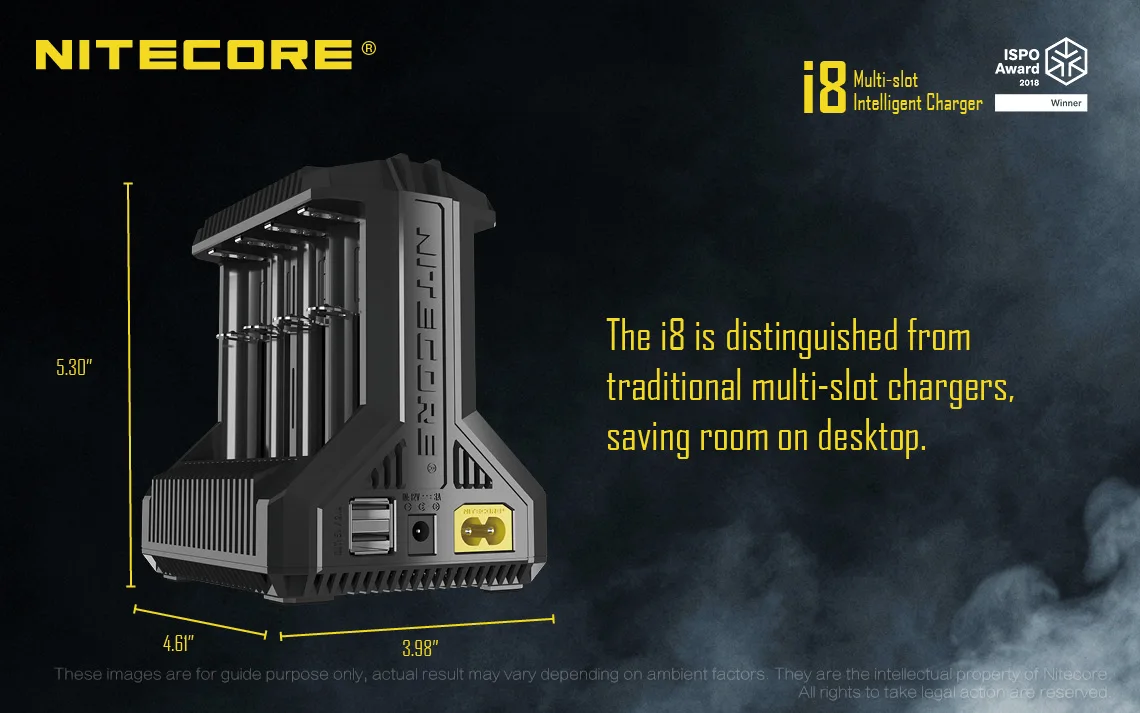 Оригинальное зарядное устройство NITECORE i8