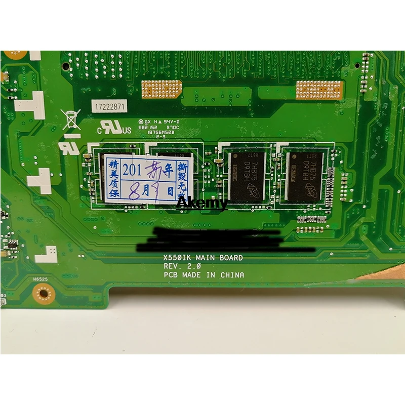 X550IU RX460/4G видеокарта+ DDR4-FX-9830P процессор 8 ГБ ОЗУ Ноутбук Материнская плата Asus X550I X550IK X550IU ноутбук материнская плата