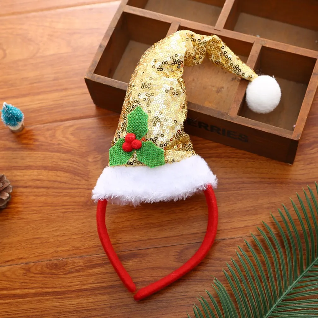 Christmas Headband Christmas Party Decoration Double Hair Band Buckle Hair Band L1018