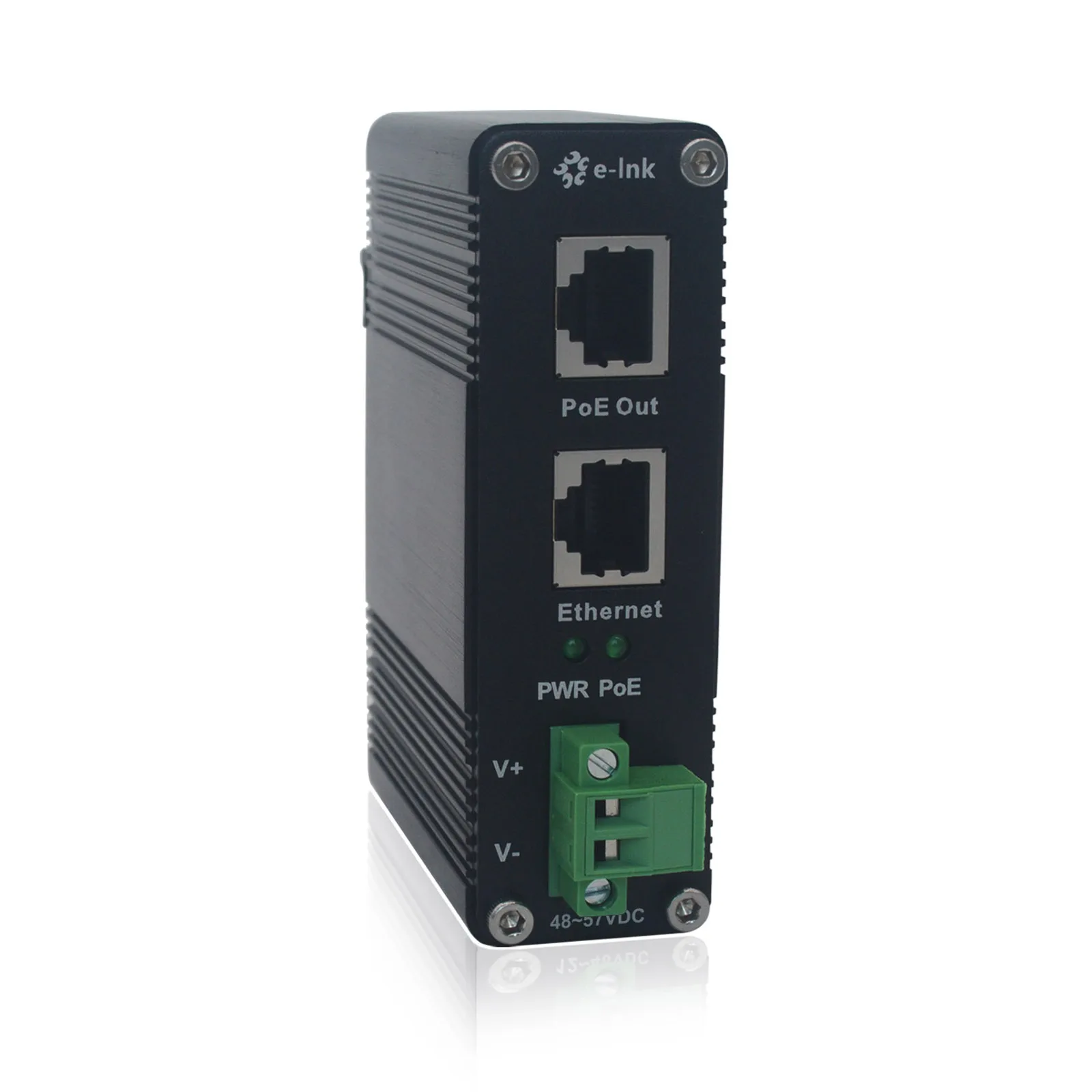 10/100/1000Mbps Industrial POE++ Adapter Din Rail
