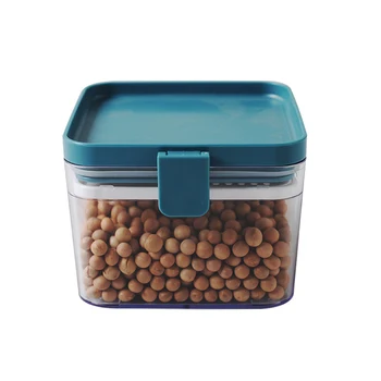

Multi-grain Screen Sealed Jar Square Moisture-proof Refrigerator Fresh-keeping Storage Box Can Be Stacked With Snack Candy new*