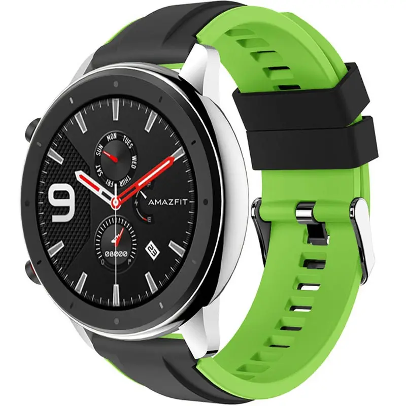 Силиконовый ремешок для Xiaomi Huami Amazfit GTR 47 мм Smart Watch Band сменный Браслет браслет Stratos 2