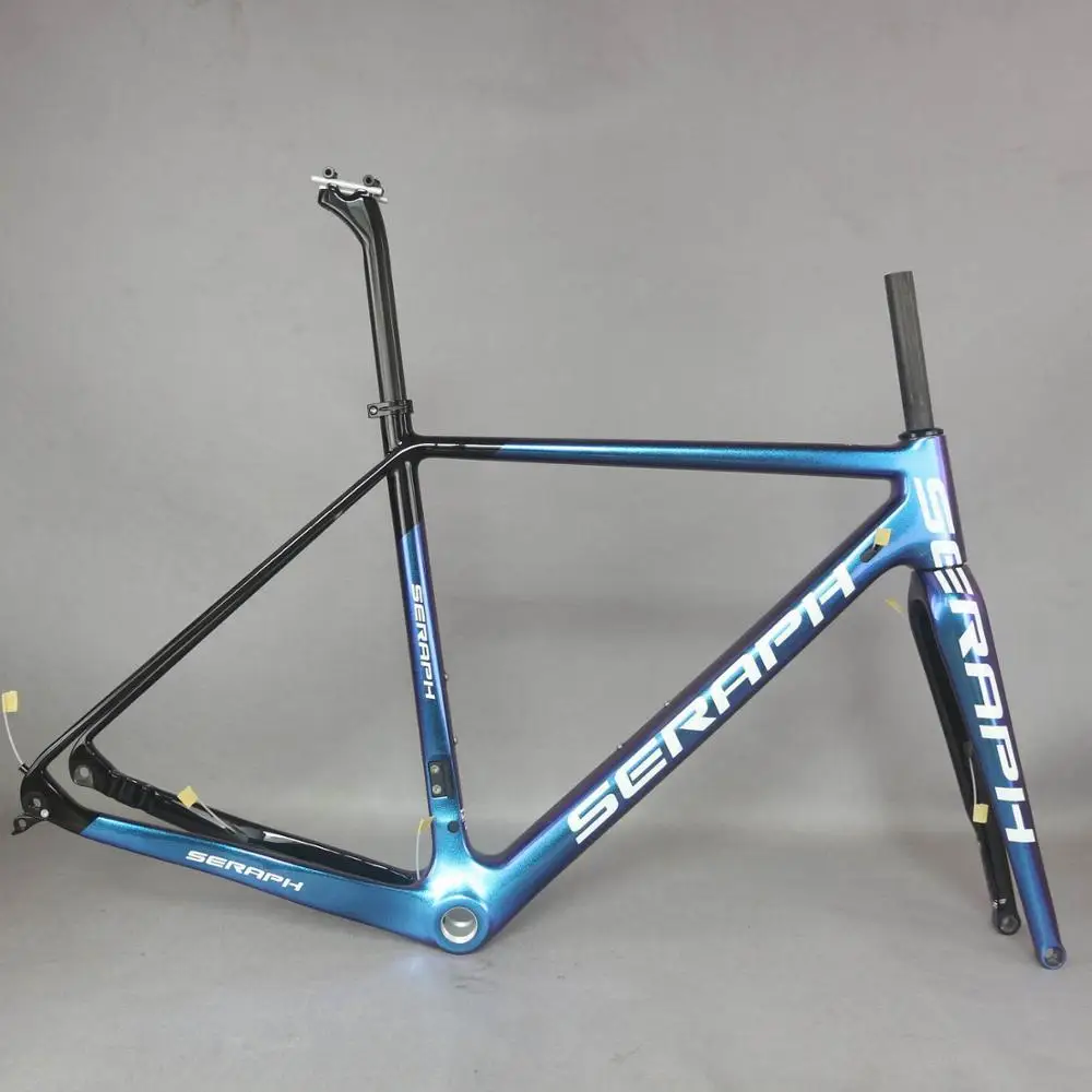 Camaleão cor bicicleta Frame, cascalho bicicleta Frame, carbono bicicleta Frameset, OEM marca