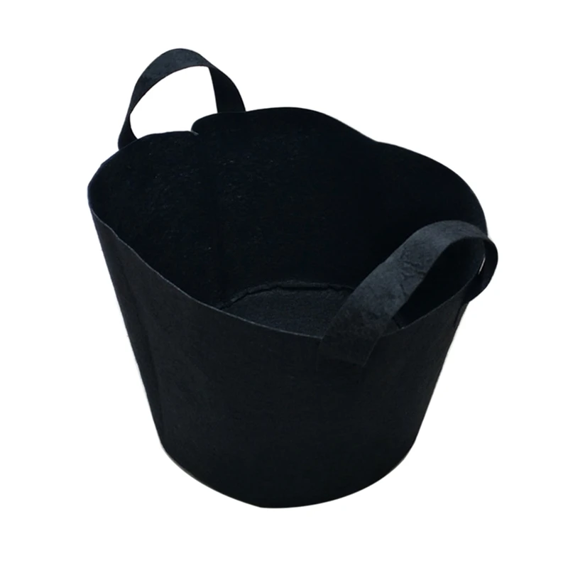 1/3/5/7/10/15/30 Gallon Grow Bags Felt Strong Plant Bag Gardening Fabric Grow Pot Vegetable Growing Planter Garden Flower Pots