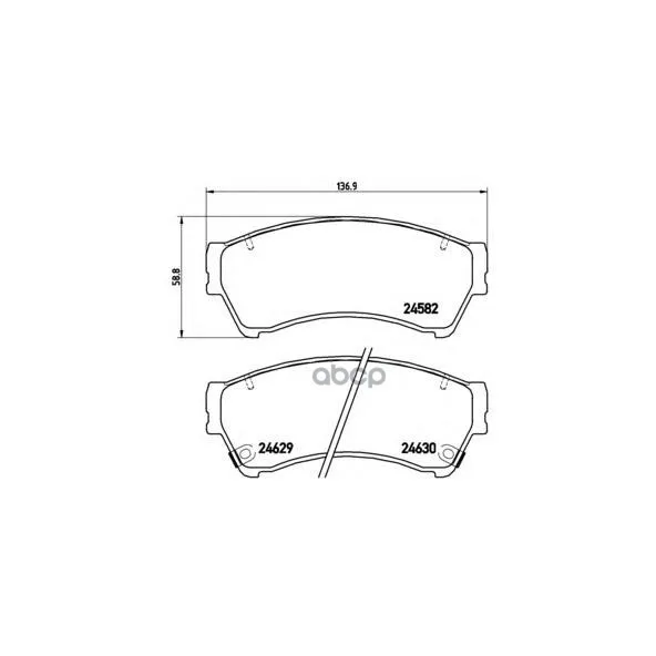 Колодки Тормозные Передние Brembo P49039 Brembo арт. P49039