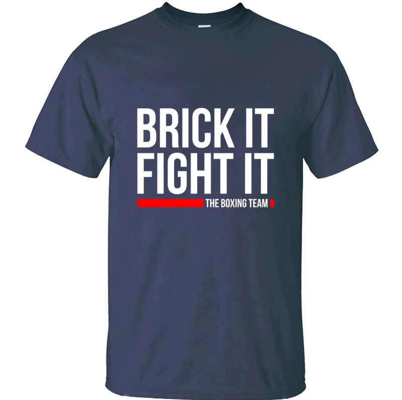 

Designs Humor BRICK IT FIGHT IT THE BOXING TEAM t-shirt boy girl army green Kawaii male t shirts Harajuku cotton simple trendy