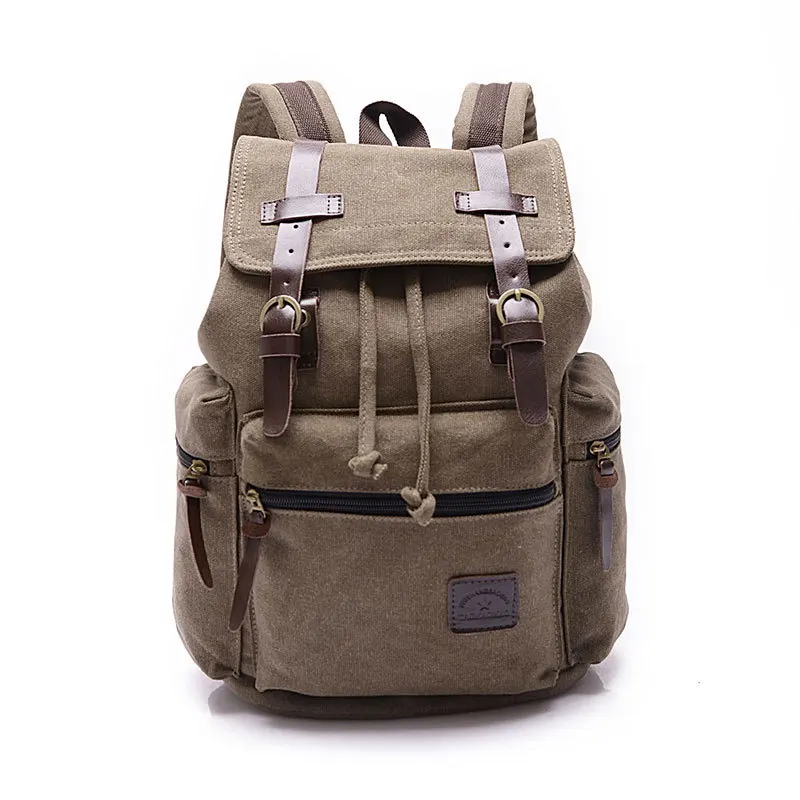 

893 # Manufacturers Direct Selling Wholesale 2018 New Style Men Canvas Backpack Outdoor Leisure Bag Foreign Trade Original Garme