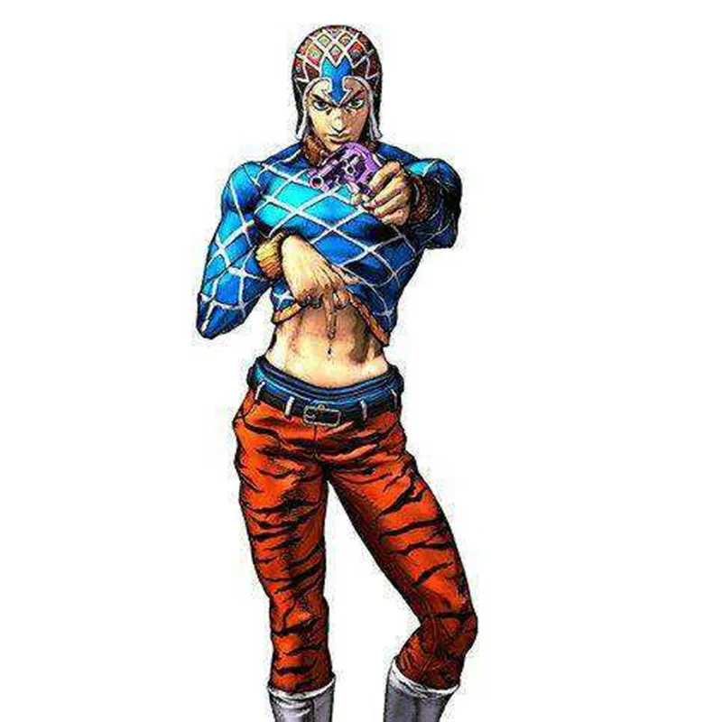 3D печать JOJO'S невероятное приключение Гвидо MISTA героя Аниме Мужская толстовка с капюшоном Топ-свитер застежкой-молнией косплейный костюм с капюшоном