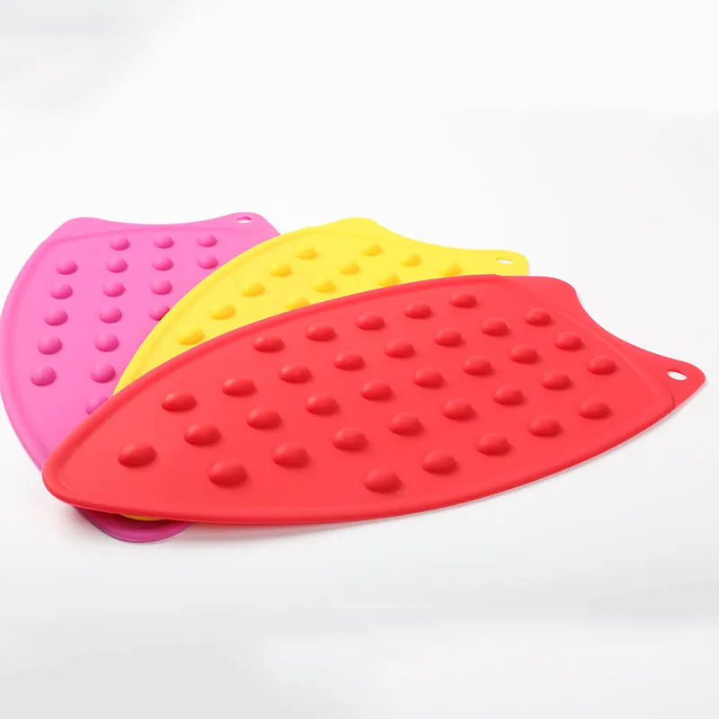 Portable Silicone Iron Rest Pad For Ironing Board Heat Resistant Mat Dotted 