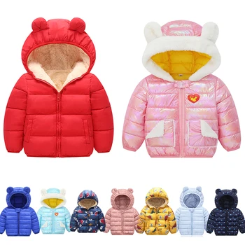 baby girl winter jacket with fur hood