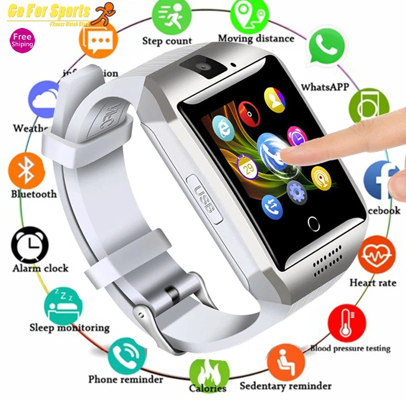 

2019 Bluetooth Smart Watch Touchscreen with Camera Watch Cell Phone with Sim Card Slot Smart Wrist for Android IOS Phone PK DZ09