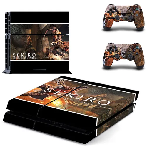 Sekiro Shadows Die Twice полное покрытие лицевые панели наклейка для PS4 Наклейка для playstation 4 консоль и контроллеры наклейка для PS4 наклейка - Цвет: QPTM0127