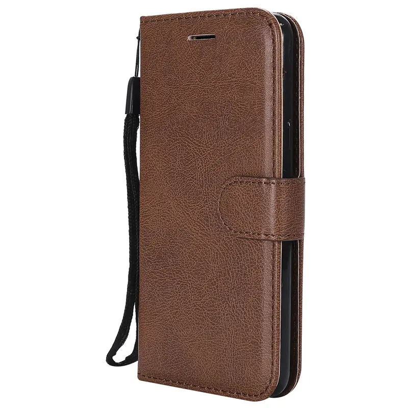 Brown Из искусственной кожи+ силиконовый чехол-бумажник чехол для huawei mate 10 20 lite P9 P10 P20 lite P30 Pro Y5 Y6 Y9 P Smart чехол для телефона - Цвет: Brown